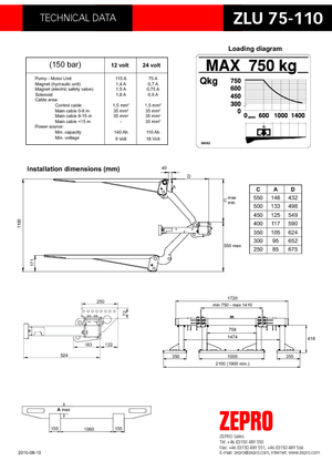 Chargement montées sur camions ZEPRO RZLU 75-110