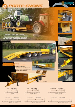 Remorques surbaissées Rolland PE 320