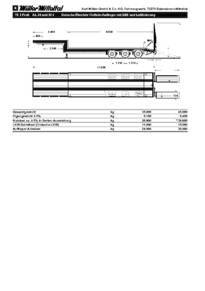 Semi-remorques/porte engins Müller Mitteltal TS 3 Profi