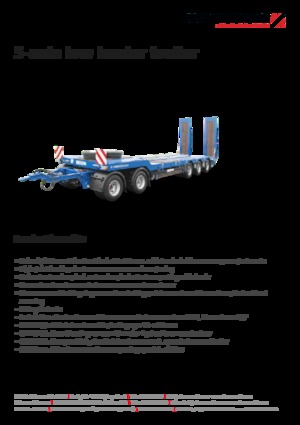 Remorques surbaissées Schwarzmüller 5-axle low loader trailer