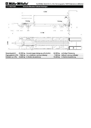 Remorques surbaissées Müller Mitteltal T 4 40,0 Profi