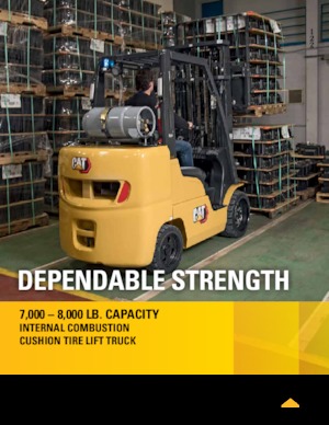 Chariots élevateurs frontaux à gaz Caterpillar 2C8000