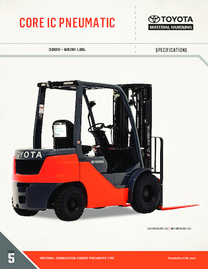 Chariots élevateurs frontaux à gaz Toyota 50-8FGU25