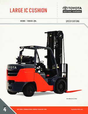 Chariots élevateurs frontaux à gaz Toyota 50-8FGC70U