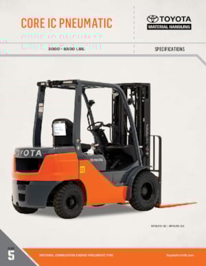 Chariots élevateurs frontaux à gaz Toyota 8FGU15