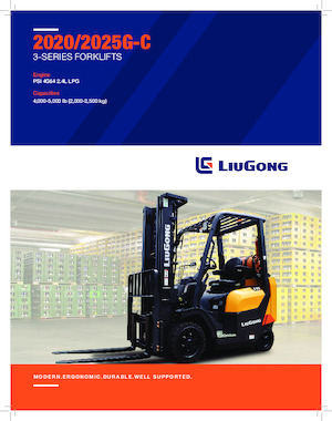 Chariots élevateurs frontaux à gaz Liugong CLG2020G-C 