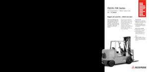 Chariots élevateurs frontaux à gaz Mitsubishi FGC40K STC