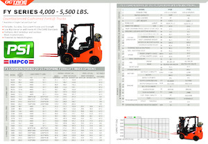 Chariots élevateurs frontaux à gaz OCTANE FY20