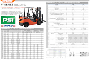 Chariots élevateurs frontaux à gaz OCTANE FY30