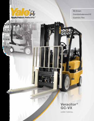 Chariots élevateurs frontaux à gaz Yale GC055VX