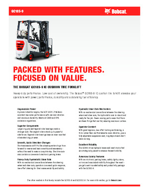 Chariots élevateurs frontaux à gaz Bobcat GC18S-9