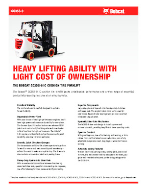 Chariots élevateurs frontaux à gaz Bobcat GC35S-9