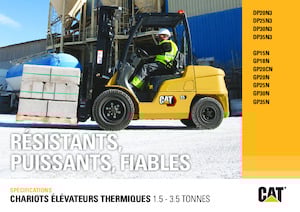 Chariots élevateurs frontaux à gaz Caterpillar GP35N 