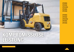 Chariots élevateurs frontaux à gaz Caterpillar GP50N3