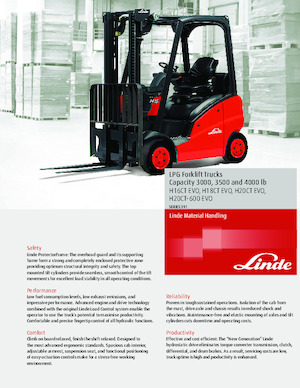 Chariots élevateurs frontaux à gaz Linde H20T CT