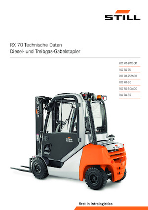 Chariots élevateurs frontaux à gaz Still RX 70-30 T