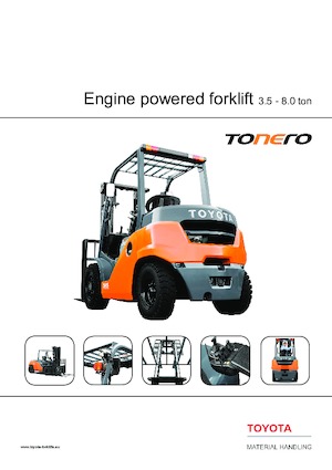 Chariots élevateurs frontaux à gaz Toyota 8 FG 35N 