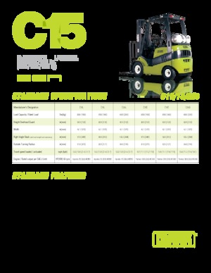 Chariots élevateurs frontaux à gaz Clark C20 s L