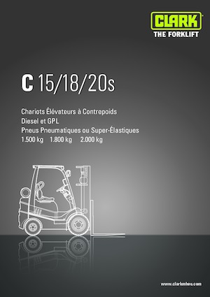 Chariots élevateurs frontaux à gaz Clark C18L