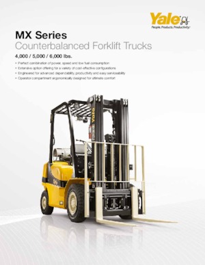 Chariots élevateurs frontaux à gaz Yale GP050MX