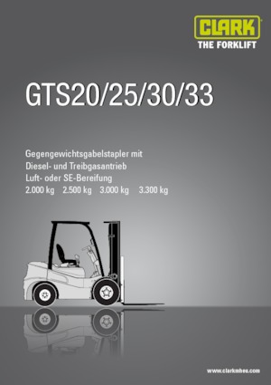 Chariots élevateurs frontaux à gaz Clark GTS30 L