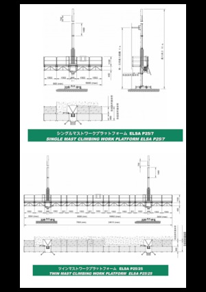 Nacelles grimpantes à mâts Electroelsa ELSA P25