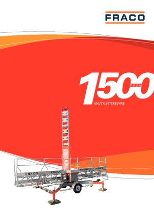 Nacelles grimpantes à mâts Fraco FRSM 1500