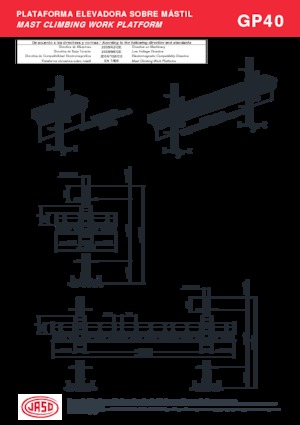 Nacelles grimpantes à mâts Jaso GP40