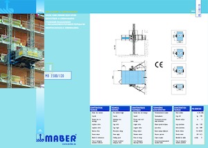 Ascenseurs industriels Maber MB 3500/120