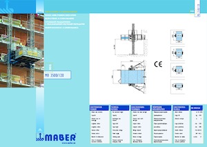 Ascenseurs industriels Maber MB 3500/120