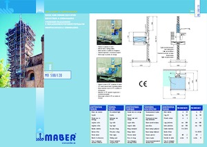 Ascenseurs industriels Maber MB 500/120-T