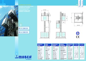 Ascenseurs industriels Maber MB A 2200/250 