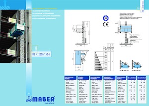 Ascenseurs industriels Maber MB C 2000/150-SR