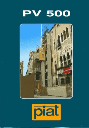 Ascenseurs industriels Piat PV 500