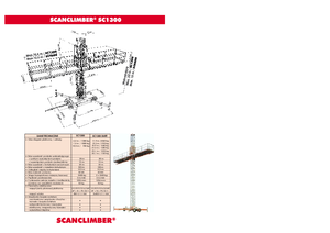 Nacelles grimpantes à mâts Scanclimber SC 1300 D