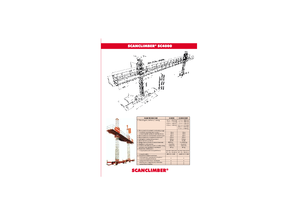 Nacelles grimpantes à mâts Scanclimber SC 4000 D