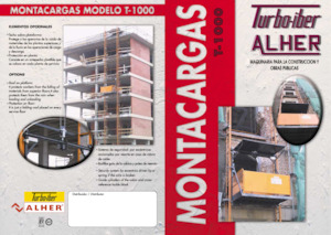 Nacelles grimpantes à mâts Elevadores Alher T-1000