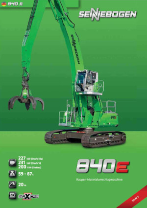 Manipulateurs de matériaux Sennebogen 840R E 