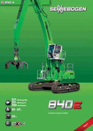 Manipulateurs de matériaux Sennebogen 840R E 