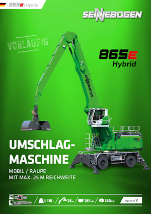 Manipulateurs de matériaux Sennebogen 865M E Hybrid 