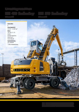 Manipulateurs de matériaux Liebherr LH 40 C Industry Litronic