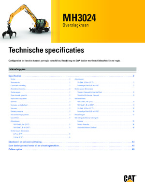 Manipulateurs de matériaux Caterpillar MH3024