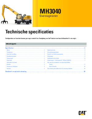 Manipulateurs de matériaux Caterpillar MH3040