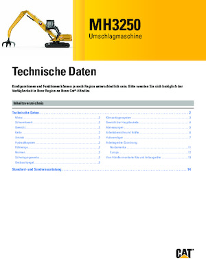 Manipulateurs de matériaux Caterpillar MH3250