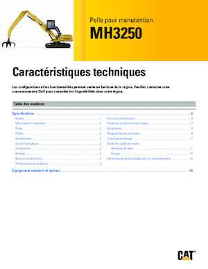 Manipulateurs de matériaux Caterpillar MH3250