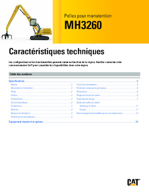 Manipulateurs de matériaux Caterpillar MH3260