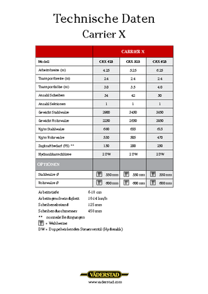 Herse à disques en zinc Väderstad Carrier X 525