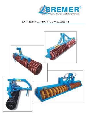 Rouleaux pour des champs et prairies Bremer CW 300/50