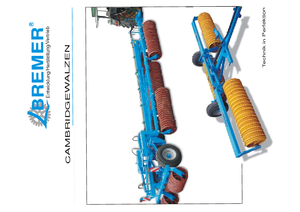 Rouleaux pour des champs et prairies Bremer CWK 620/60
