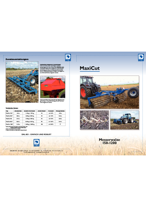 Rouleaux pour des champs et prairies DAL-BO MaxiCut 200